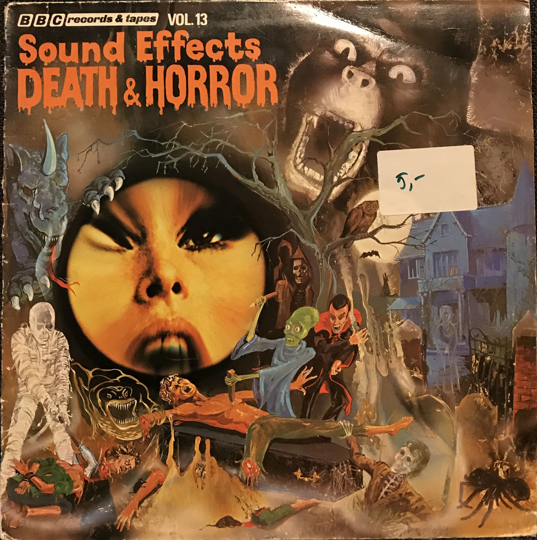 Cover image for album 'sound effects death and horror"